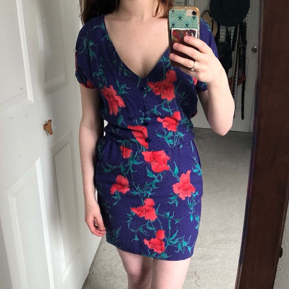 Many Belles Down Mini Dress with Pockets